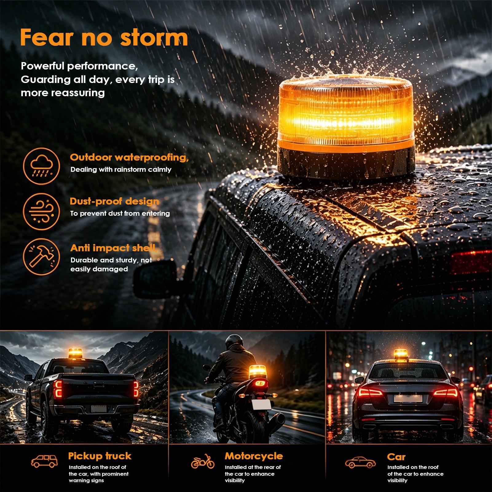LED Beacon Light Amber Flashin - огляд і ціна Sos Light Strobe
