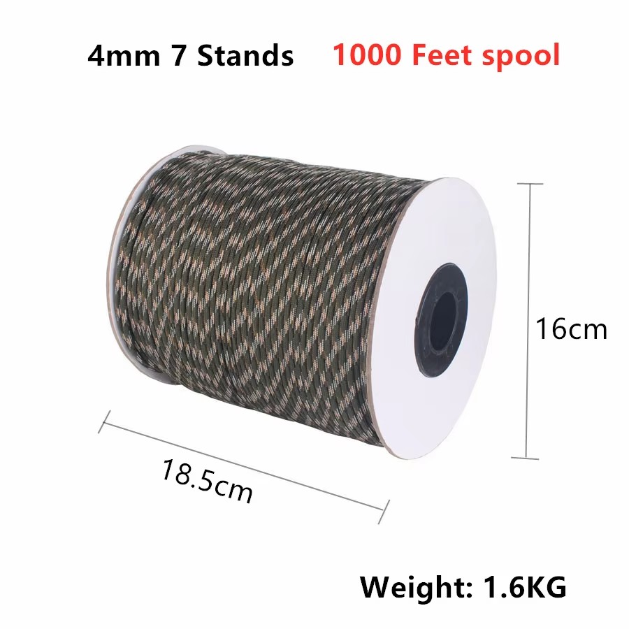 CAMPINGSKY 550 Paracord 4mm 10 - огляд і ціна Para Cord 1000Ft
